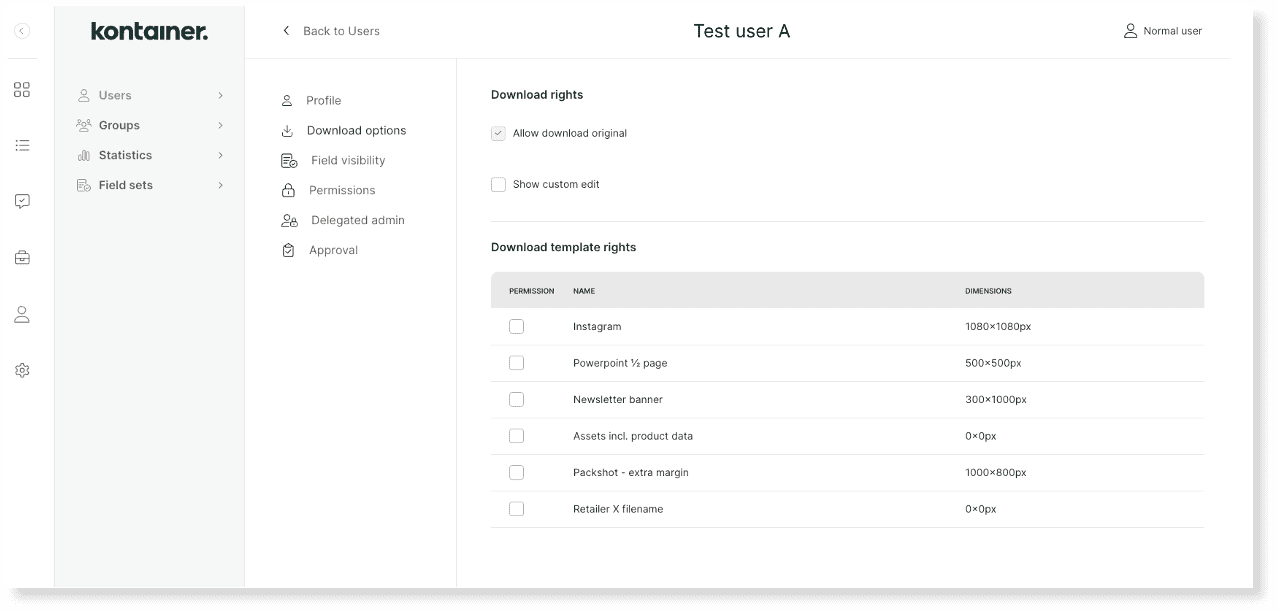 Kontainer Permissions 15