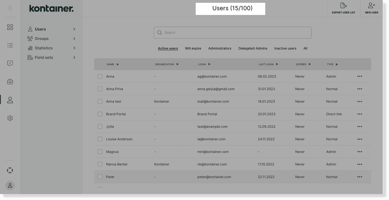 Kontainer Permissions 20