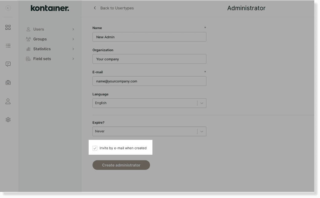 Kontainer Berechtigungen 21