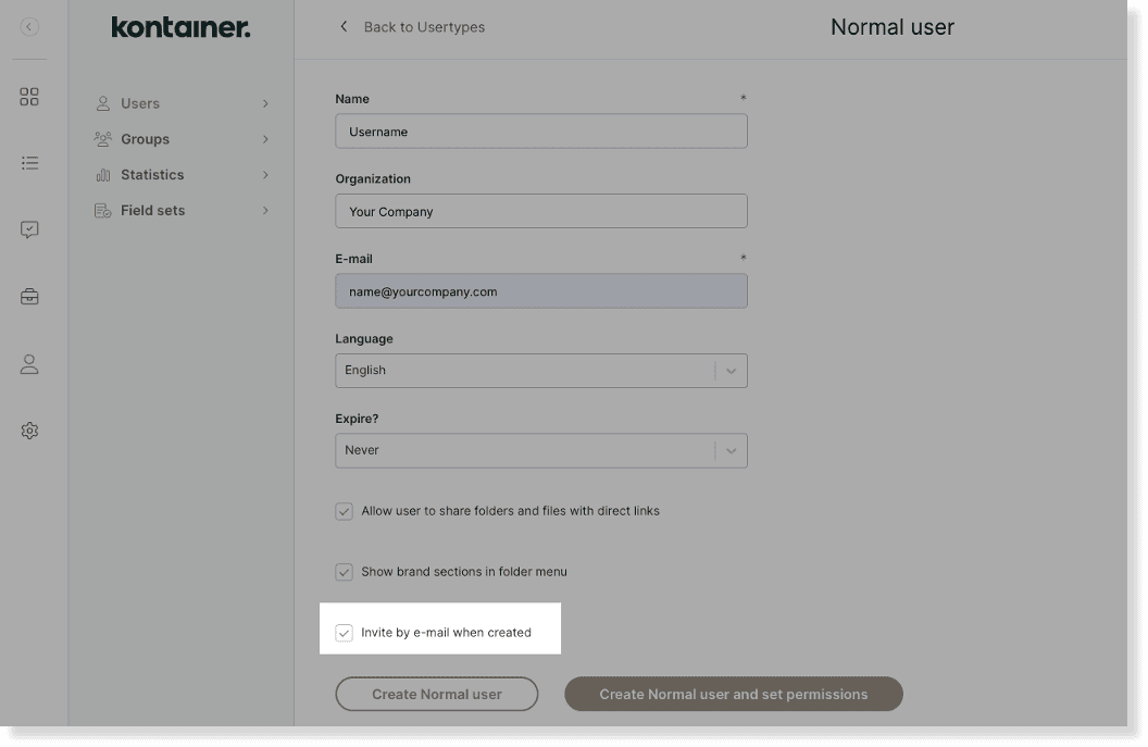Kontainer Berechtigungen 24