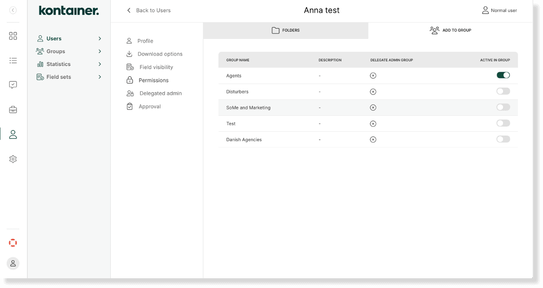 Kontainer Permissions 25