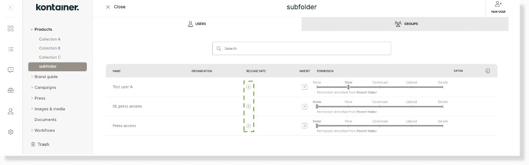 Kontainer Permissions 45