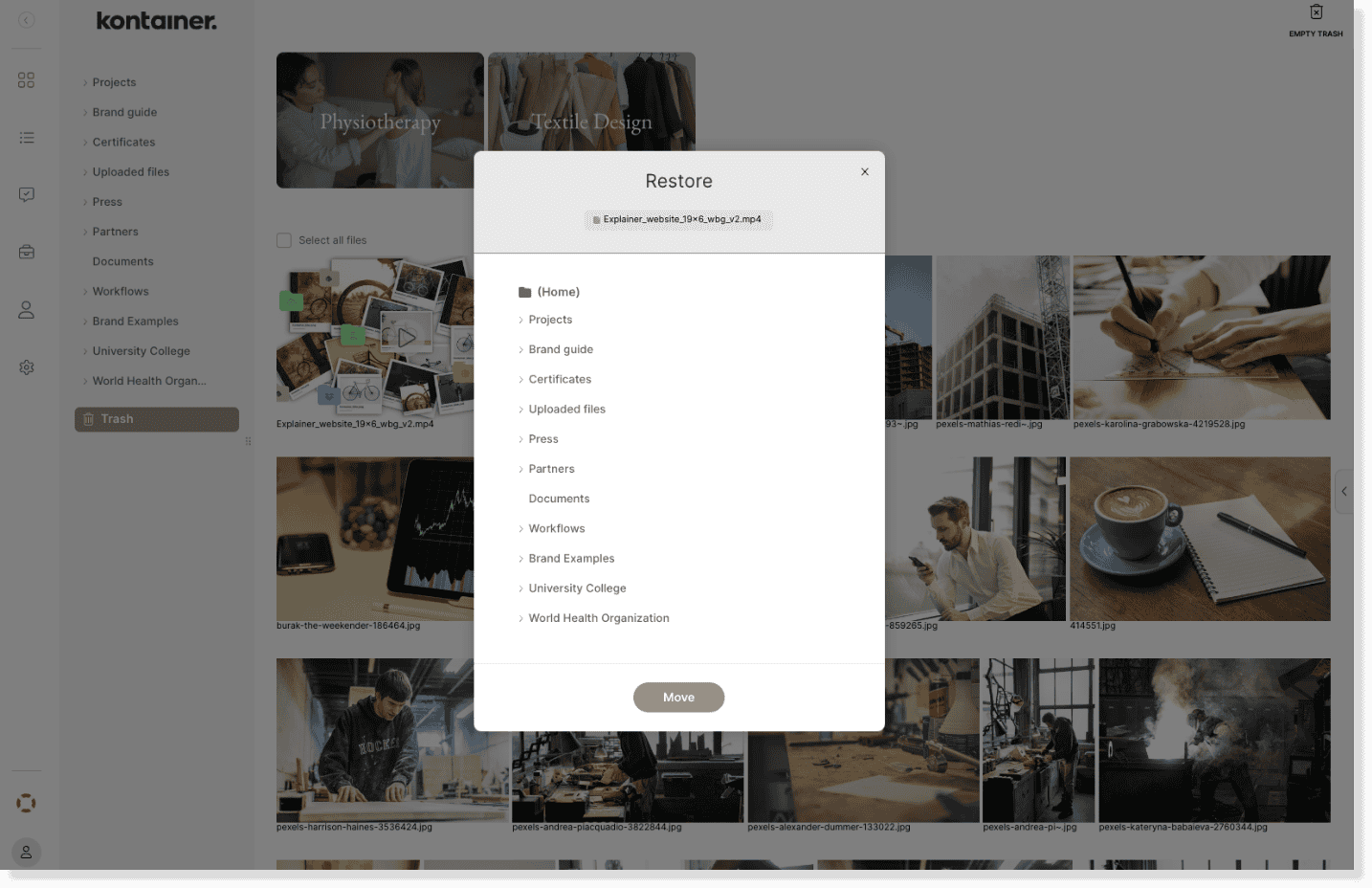 restore from trash image 2