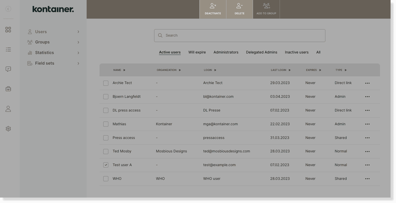 delete/deactivate users image 1