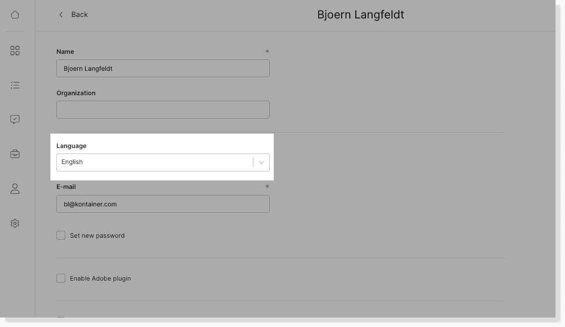 Language settings image 2