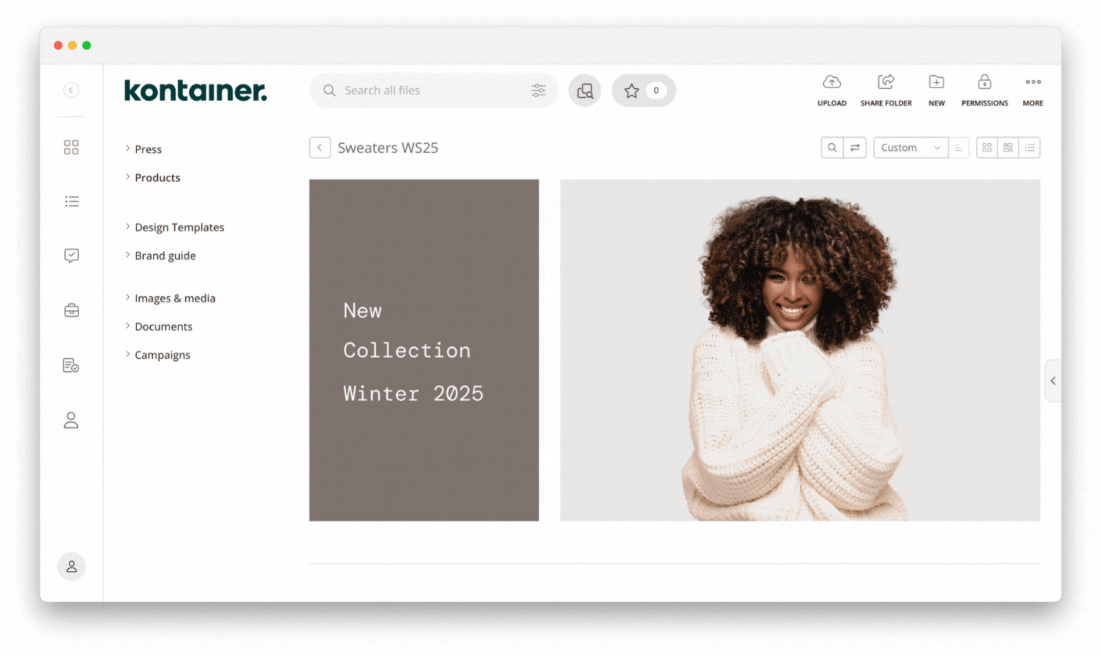 Ränder ein/aus im Page Editor in Kontainer