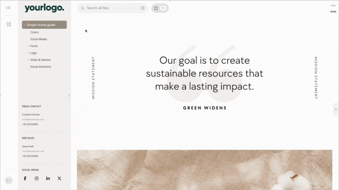 hide foldermenu top animation