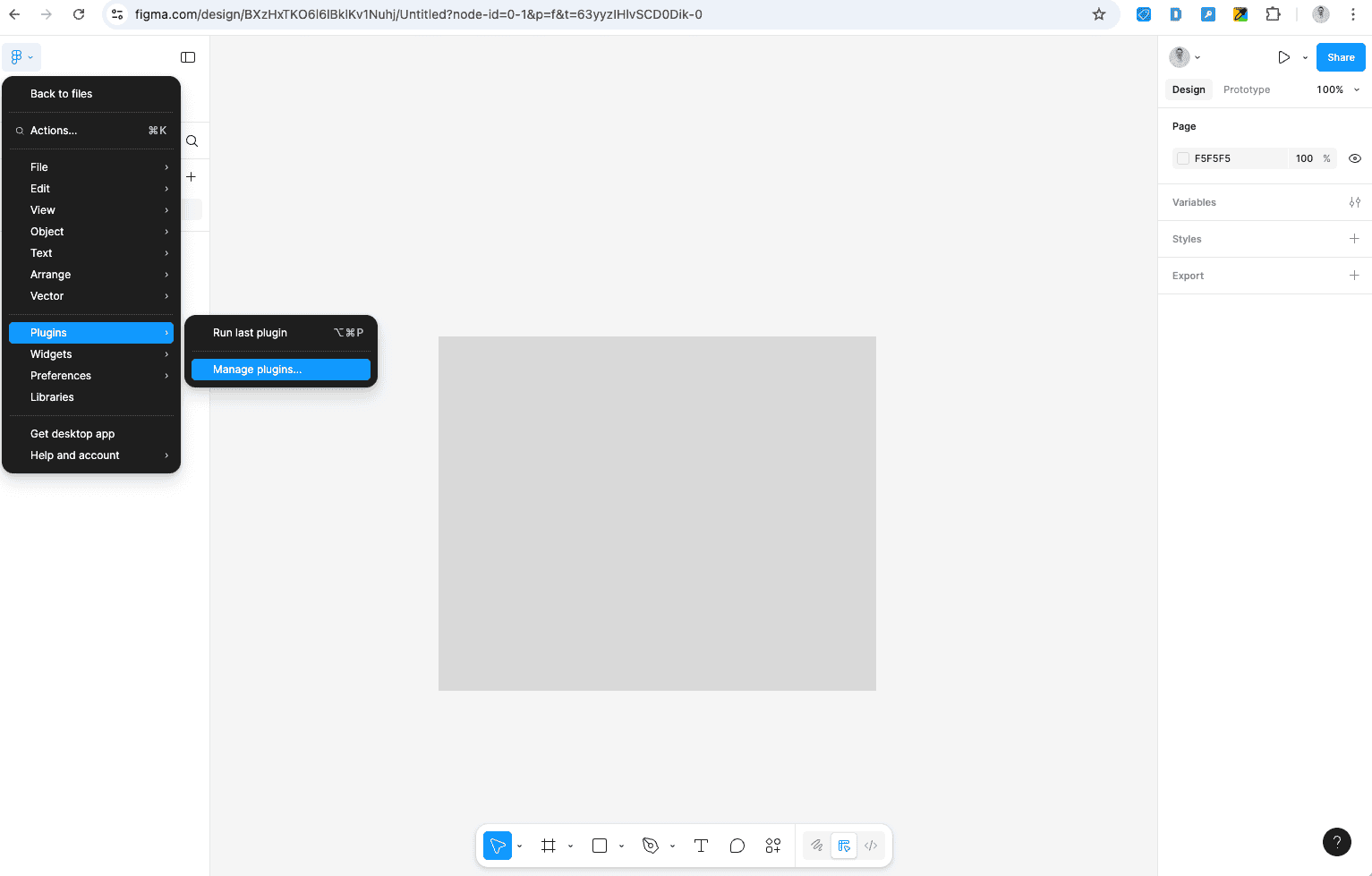 figma manage plugins